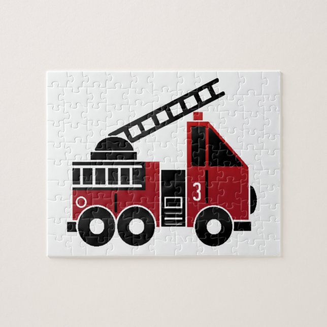 Pzzle de puzzle de camion de pompiers (Horizontal)