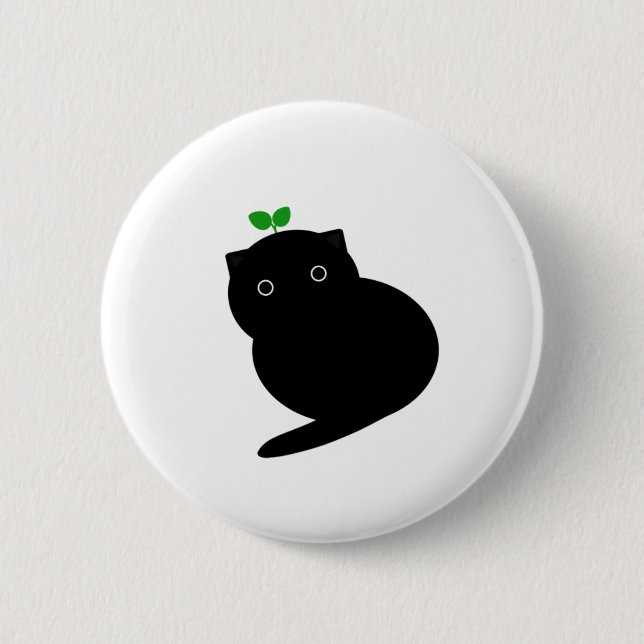 Q Cat 2 Inch Round Button (Front)