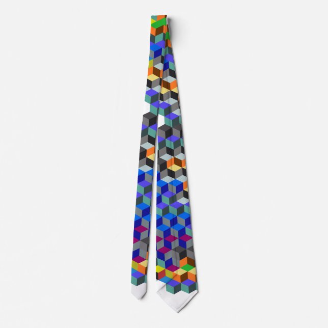 Q Cubes Tie (Back)