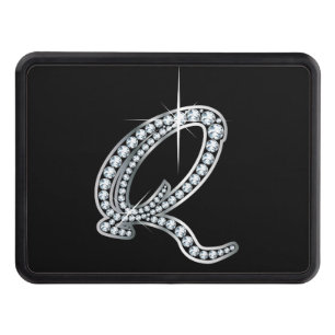 Q Faux-"Diamond Bling"  Trailer Hitch Cover