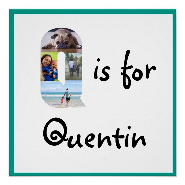 Q is for Name Poster (Front)