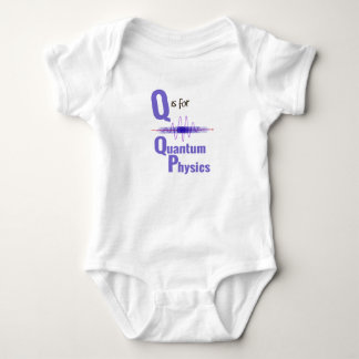 Q is for Quantum Physics Cute Science Design Baby Bodysuit