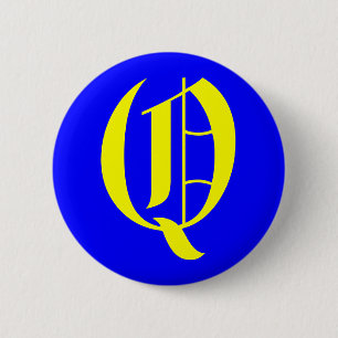 Q - OLD ENGLISH 2 INCH ROUND BUTTON