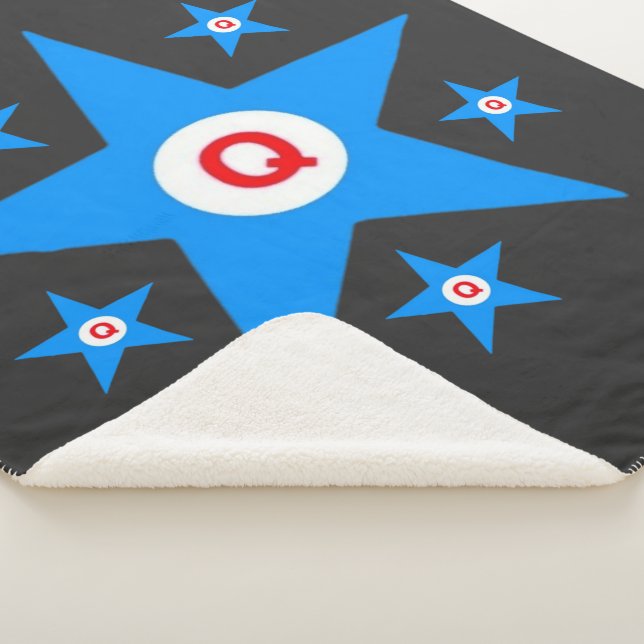 Q STARS  SHERPA BLANKET (3/4)