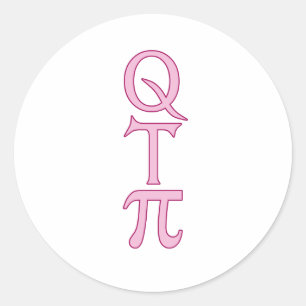 Q T Pi Products Classic Round Sticker