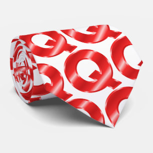 Q The Letter Q Necktie
