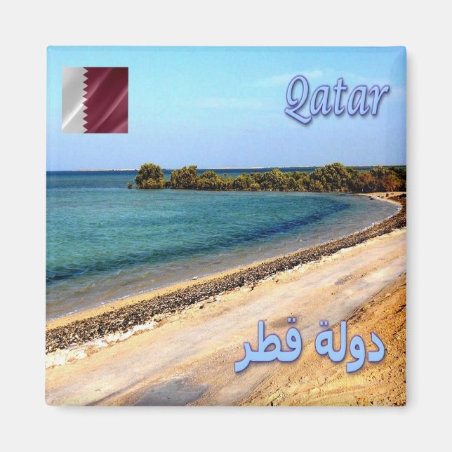 QA - Qatar - Dakhira Beach Magnet (Front)