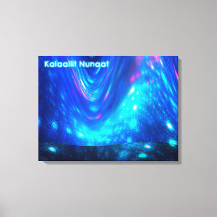 Qaanaaq - Northern Lights Canvas Print