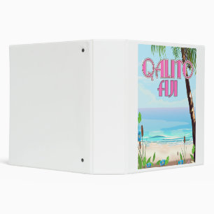 Qalito Fiji travel poster Binder