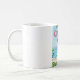 Qalito Fiji travel poster Coffee Mug