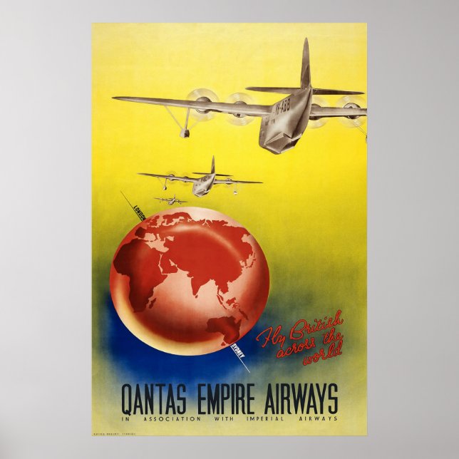 Qantas Empire Airways Poster (Front)