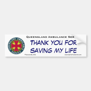 QAS - Thank you for saving my life Bumper Sticker