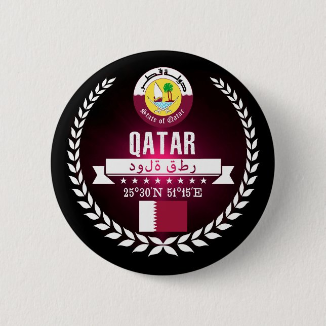 Qatar 2 Inch Round Button (Front)