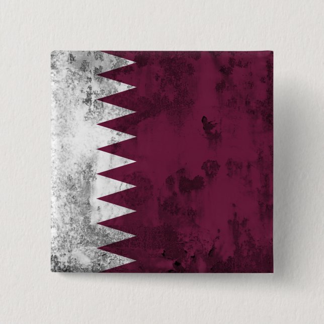 Qatar 2 Inch Square Button (Front)