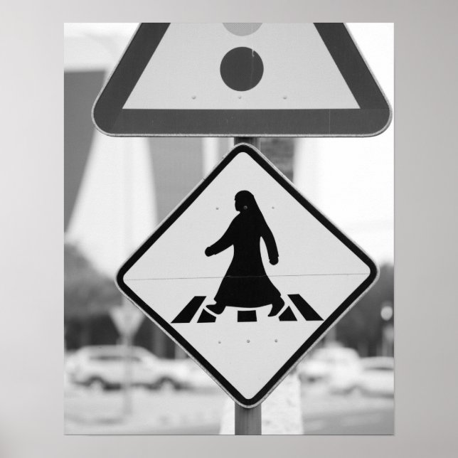 Qatar, Ad Dawhah, Doha. Arabian Pedestrian Poster (Front)