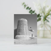 Qatar, Al Zubarah. Al-Zubarah Fort (b.1938) now 2 Postcard (Standing Front)