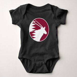 Qatar Arabian oryx Qatari National Animal Flag Baby Bodysuit