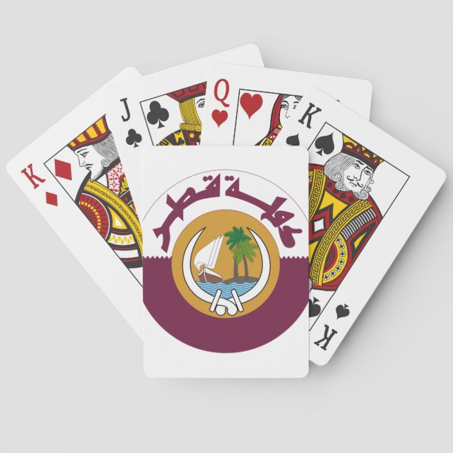 Qatar Coat of Arms Playing Cards (Back)