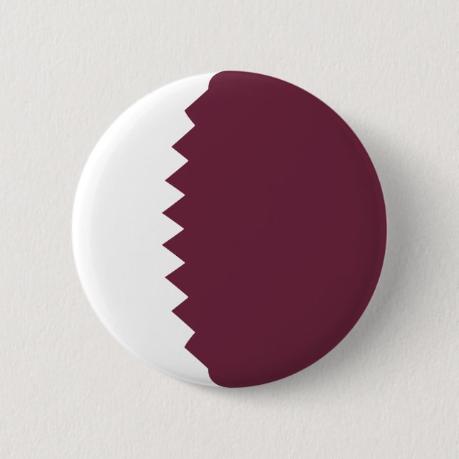 Qatar Fisheye Flag Button (Front)
