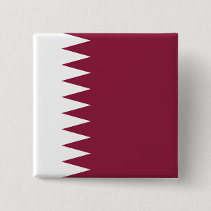 Qatar Flag 2 Inch Square Button