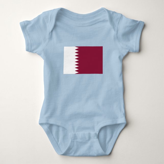 Qatar Flag Baby Bodysuit (Front)