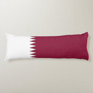 Qatar Flag Body Pillow