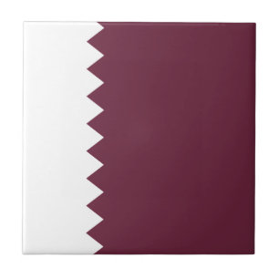 Qatar Flag Ceramic Tile
