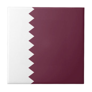 Qatar Flag Ceramic Tile