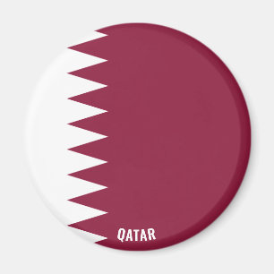 Qatar Flag Charming Patriotic Magnet