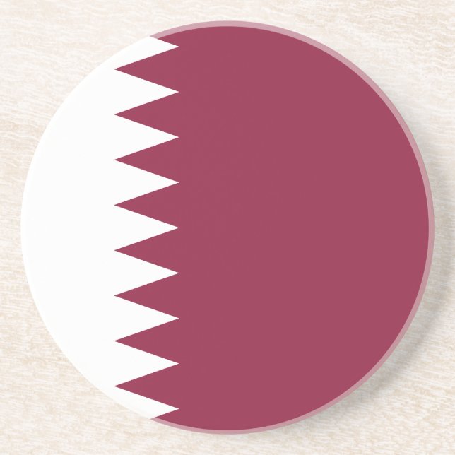 Qatar Flag Coaster (Front)
