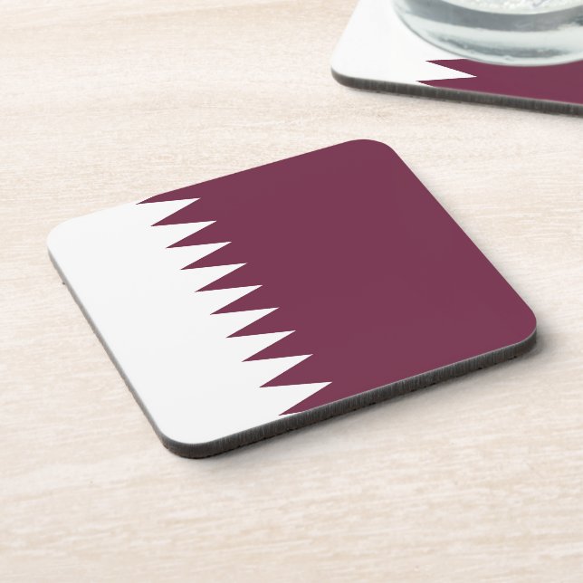 Qatar flag coaster (Left Side)