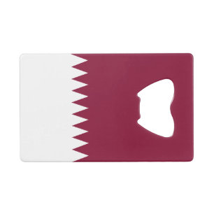 Qatar Flag Credit Card Bottle Opener