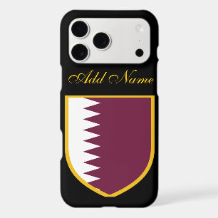 Qatar Flag Custom Name Personalized