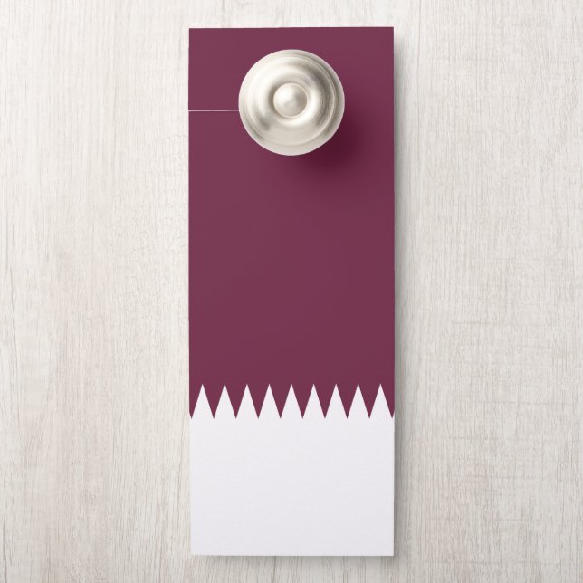 Qatar flag door hanger (On Knob)