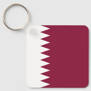 Qatar Flag Keychain