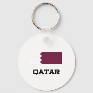 Qatar Flag Keychain