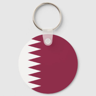 Qatar Flag Keychain