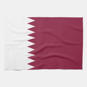 Qatar Flag Kitchen Towel