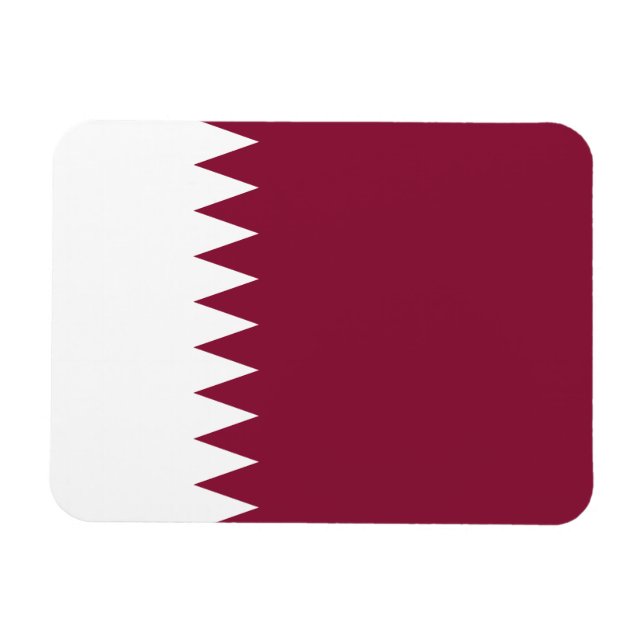 Qatar Flag Magnet (Horizontal)