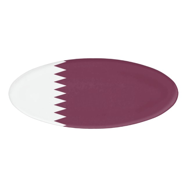 Qatar flag name tag (Front)