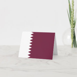 Qatar Flag Notecard