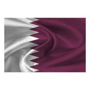 Qatar Flag Photo Print