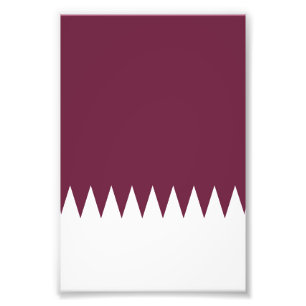 Qatar flag photo print