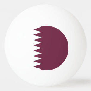 Qatar flag ping pong ball