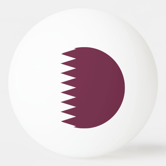 Qatar flag ping pong ball (Front)