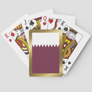 Qatar Flag Playing Cards
