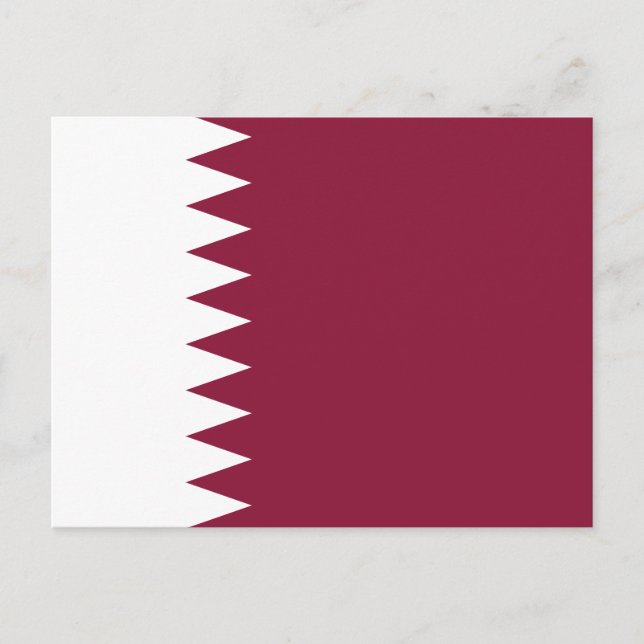 Qatar Flag Postcard (Front)