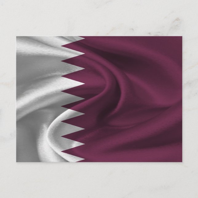Qatar Flag Postcard (Front)