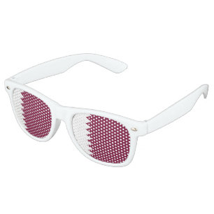 Qatar Flag Retro Sunglasses