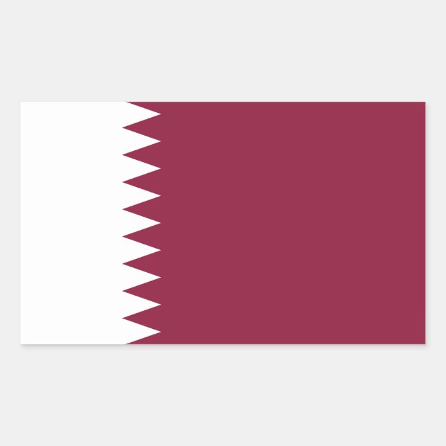 Qatar Flag Sticker (Front)